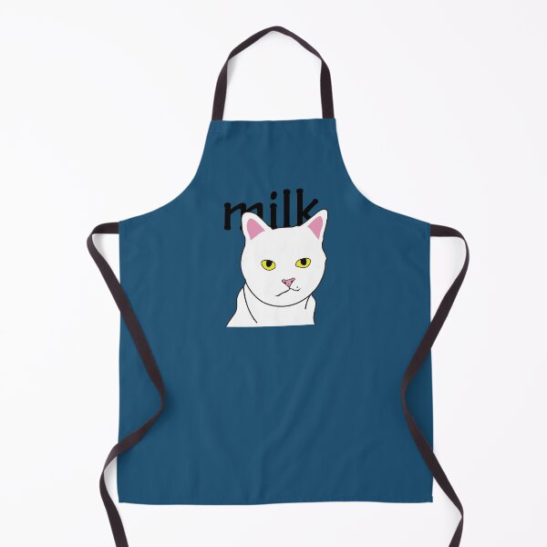 Item preview, white cat milk design. cute cat. designed and sold by dadamda.