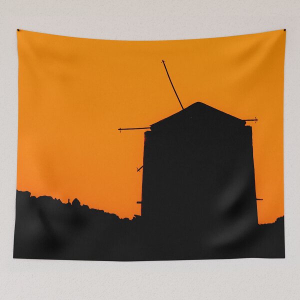Item preview, Kassos island windmill in the sunset designed and sold by BlueEdgeDesigns.