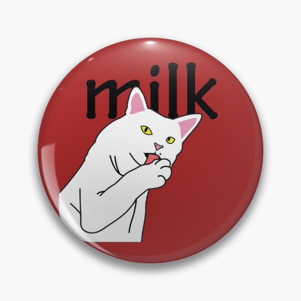 Item preview, white cat milk design. cute cat. designed and sold by dadamda.
