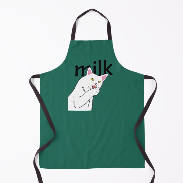 Item preview, white cat milk design. cute cat. designed and sold by dadamda.