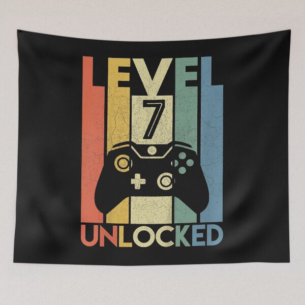Item preview, Kids Level 7 Unlocked Shirt Funny Video Gamer 7th Birthday Gift designed and sold by Plinio12323.