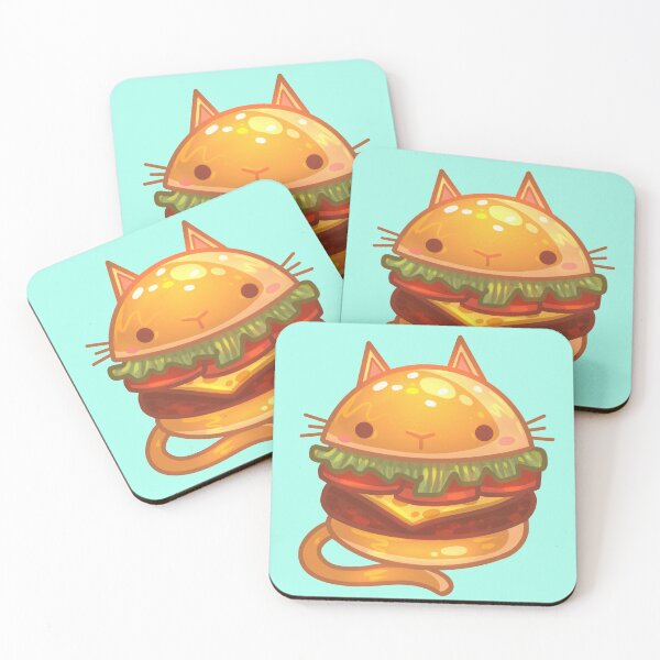 Item preview, Cute Cat Burger designed and sold by GalaxyChicken.