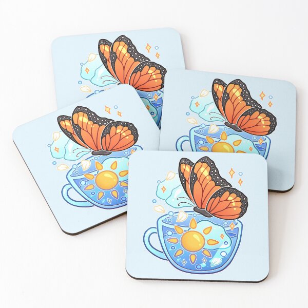 Item preview, Taza de té con mariposa monarca Sunshine designed and sold by heysoleilart.