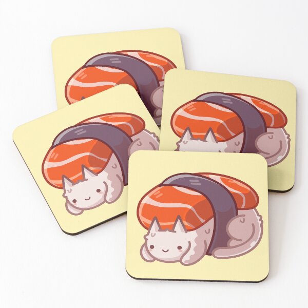 Item preview, Salmon Nigiri Cat designed and sold by GalaxyChicken.
