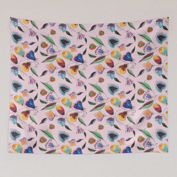 Item preview, Madrid Abstract Florals - Pink Palette designed and sold by hannyhoney.