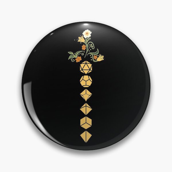 Item preview, Plants and Flowers Polyhedral Dice Sword Tabletop RPG designed and sold by pixeptional.