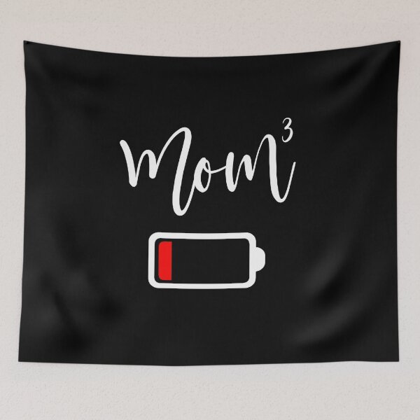 Item preview, Camiseta Mom3 | Mamá de la batería baja camiseta | Madre cansada de 3 designed and sold by HammonArt.