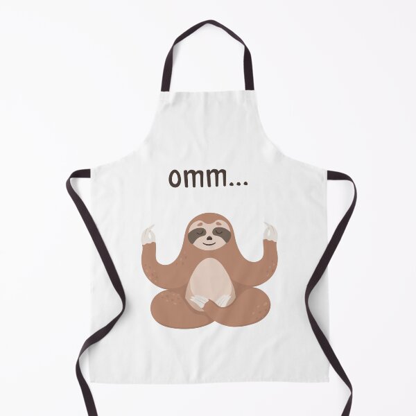 Item preview, Cute sloth sitting lotus yoga pose. Funny sloth meditate designed and sold by Crocozen.