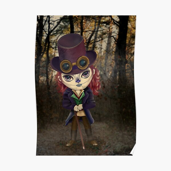 Dark Poppy Steampunk 1 Poster