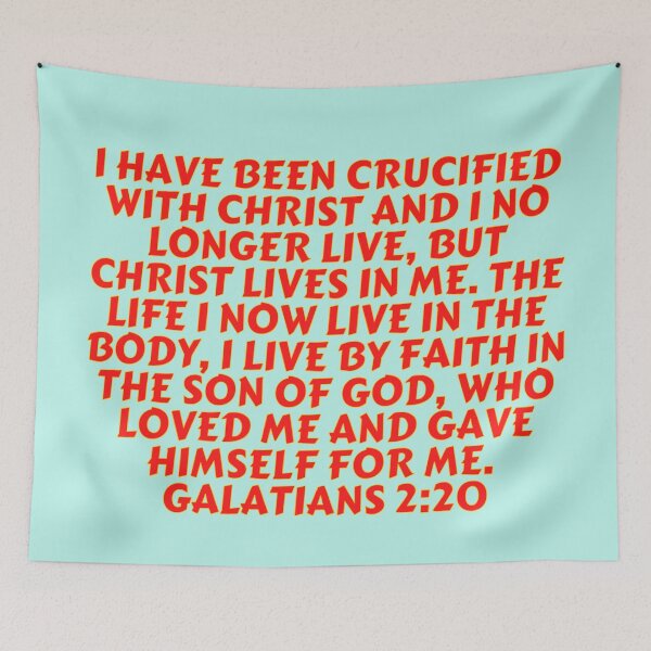 Item preview, Bible Verse Galatians 2:20 designed and sold by Prayingwarrior.
