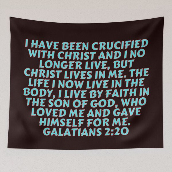 Item preview, Bible Verse Galatians 2:20 designed and sold by Prayingwarrior.