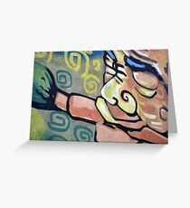 wall graffiti Greeting Card