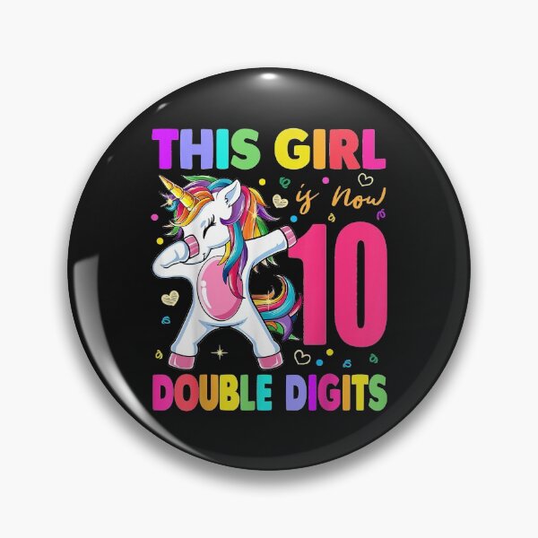 Item preview, This Girl is Now Double Digits Birthday girl 10 year old designed and sold by Plinio12323.