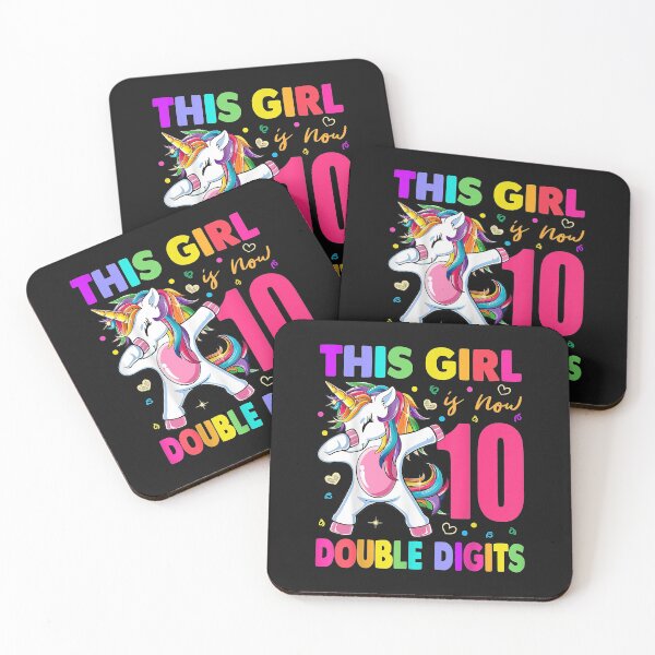 Item preview, This Girl is Now Double Digits Birthday girl 10 year old designed and sold by Plinio12323.