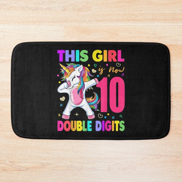 Item preview, This Girl is Now Double Digits Birthday girl 10 year old designed and sold by Plinio12323.