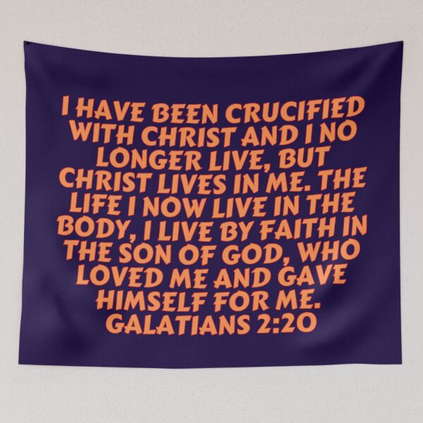 Item preview, Bible Verse Galatians 2:20 designed and sold by Prayingwarrior.