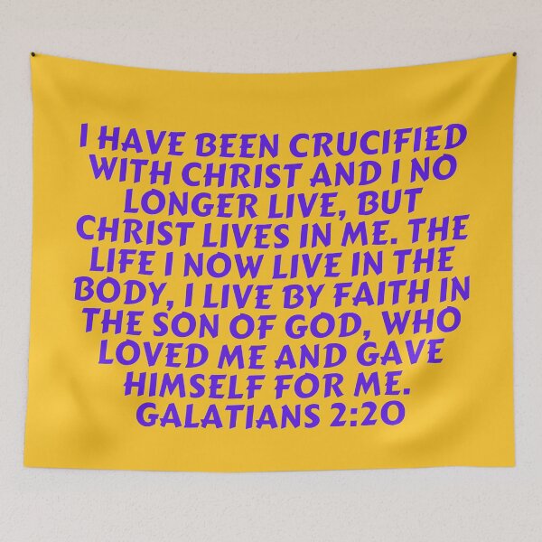Item preview, Bible Verse Galatians 2:20 designed and sold by Prayingwarrior.