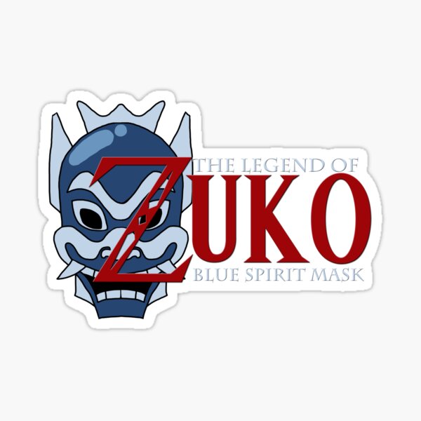 Vista previa del artículo con la obra «La leyenda de Zuko - Máscara de espíritu azul», diseñado y vendido por KidsWithKrayons.