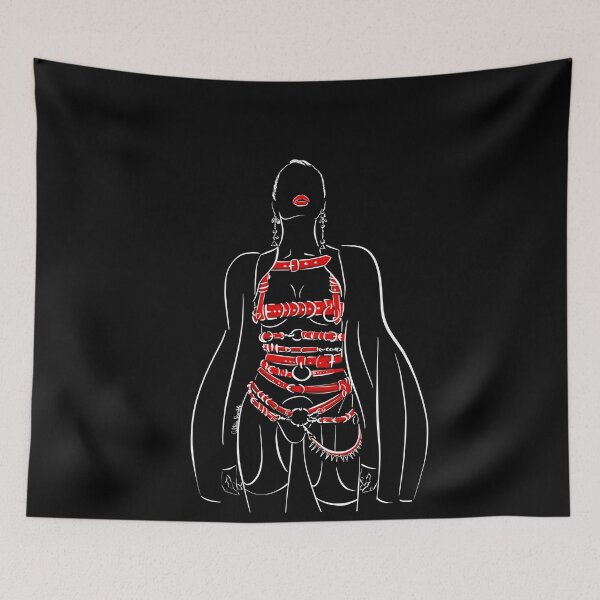 Item preview, Black beauty harness lingerie designed and sold by Culturesensible.