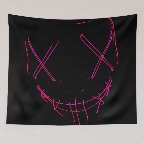 Item preview, red mask face smile designed and sold by Birdhead.