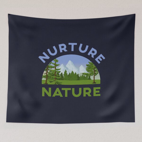 Item preview, Nurture Nature Ecology Earth Day Nature Slogan designed and sold by sillyquestions.