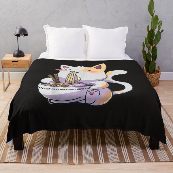 Aperçu de l'œuvre Ramen T-Shirt chat Tshirt Kawaii Anime Tee cadeau japonais créée et vendue par MirekCibuka.