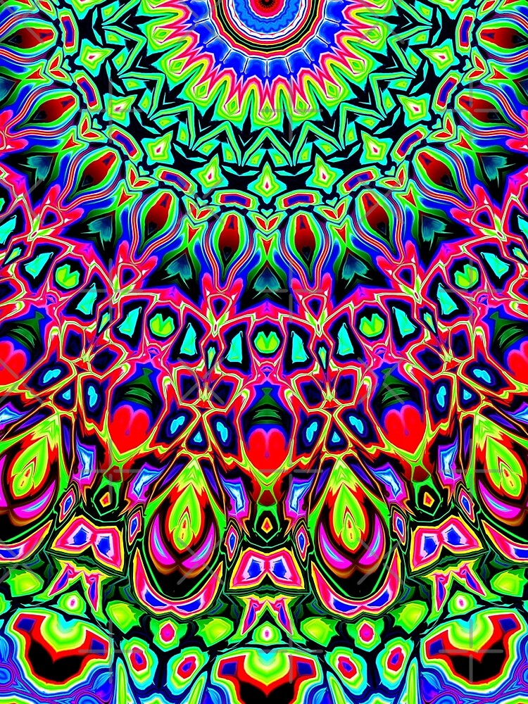Colorful Concentric Abstract by perkinsdesigns