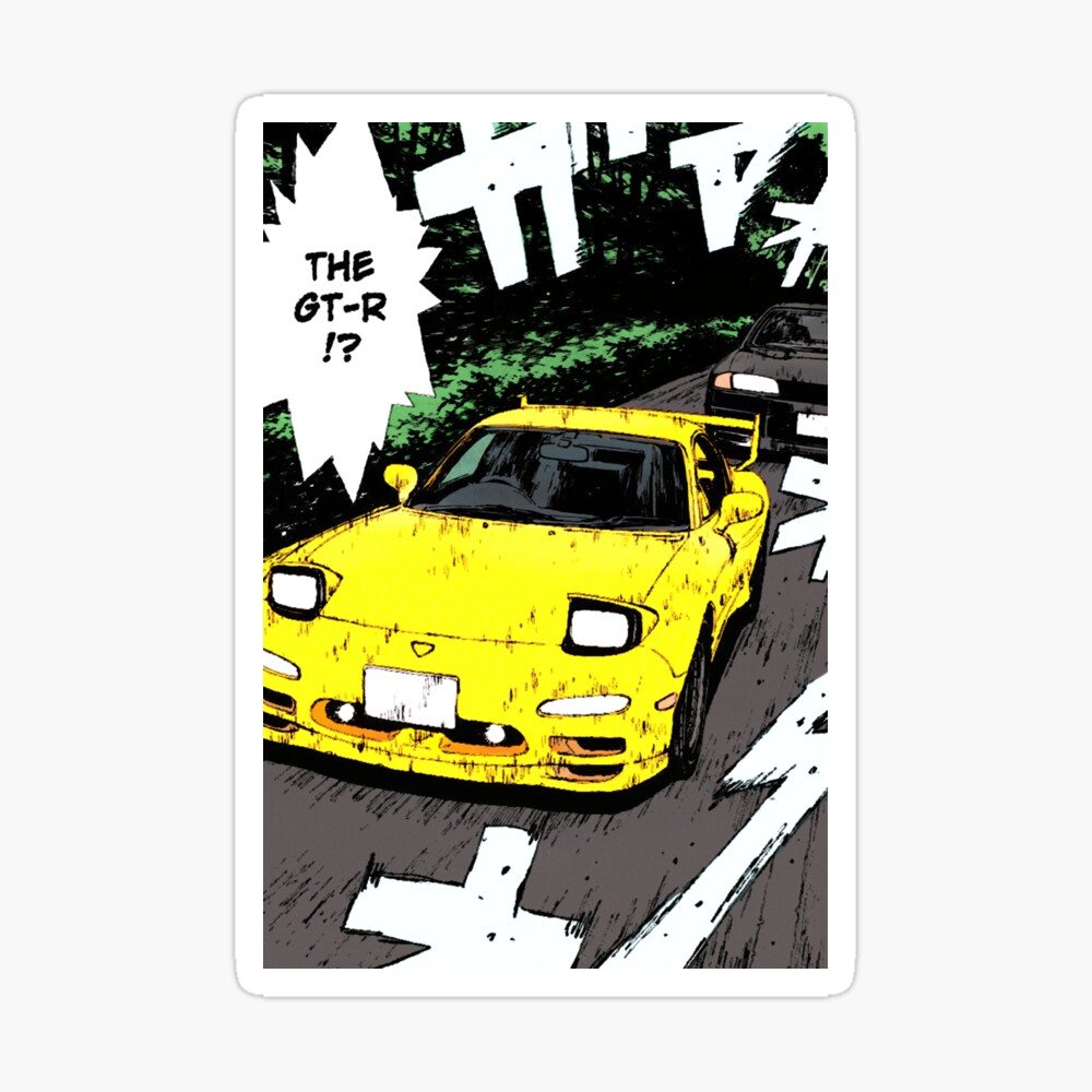 Initial D Fd3s Vs R32 Poster By Xencn Redbubble Initial D Fd3s Vs R32 Poster By Xencn Redbubble