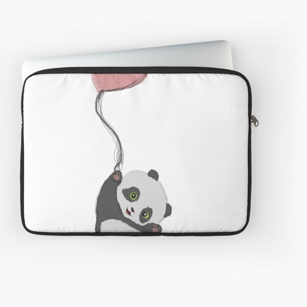 Panda And Balloon Laptop Sleeve