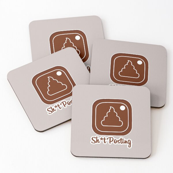 Item preview, Posting Poop (Logo Print) designed and sold by The Funscape Store.