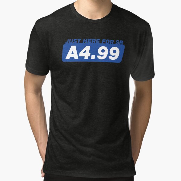 iracing: Just here for SR A4.99 Tri-blend T-Shirt
