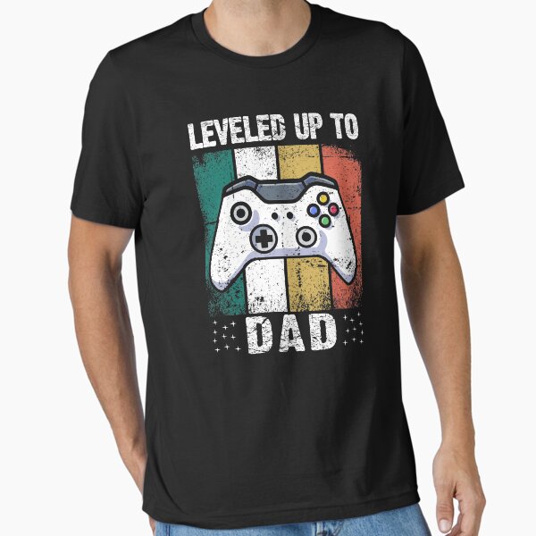 Item preview, Leveled up to dad, New dad shirt, First time daddy gift idea  designed and sold by Majesticoo.