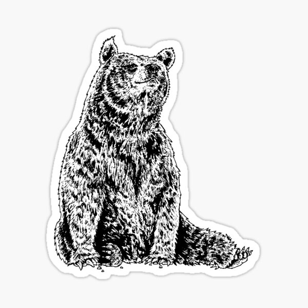 Cool Bear Stickers Redbubble - endless summer grizzly bear dress roblox