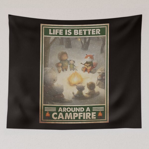 Item preview, Life is better around a campfire camping lover designed and sold by Cisnerosf97.