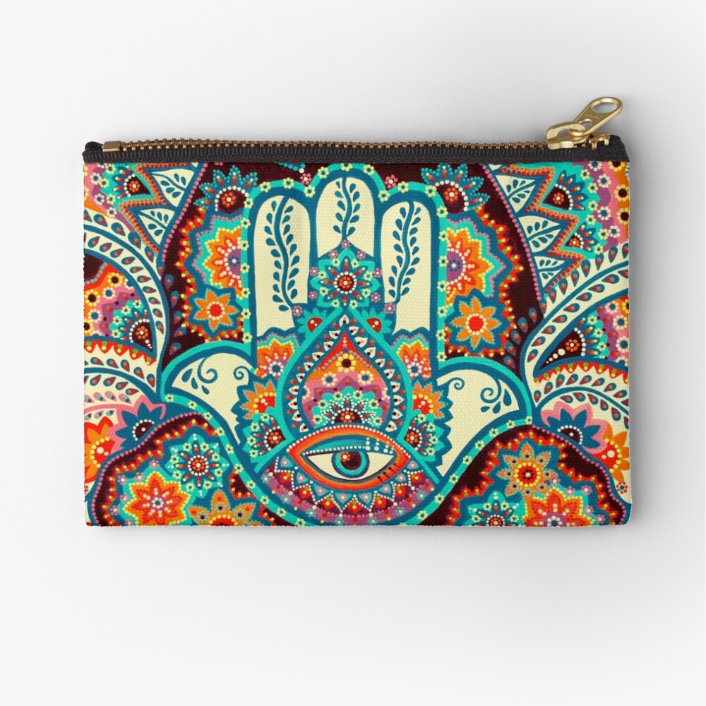 Hamsa Hand Zipper Pouch