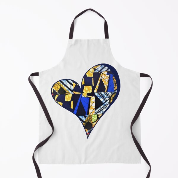 Item preview, African Fabric Heart Collage Art [#13] designed and sold by AfriStyleUK.