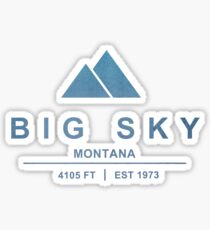 Big Sky Ski Resort Montana Sticker