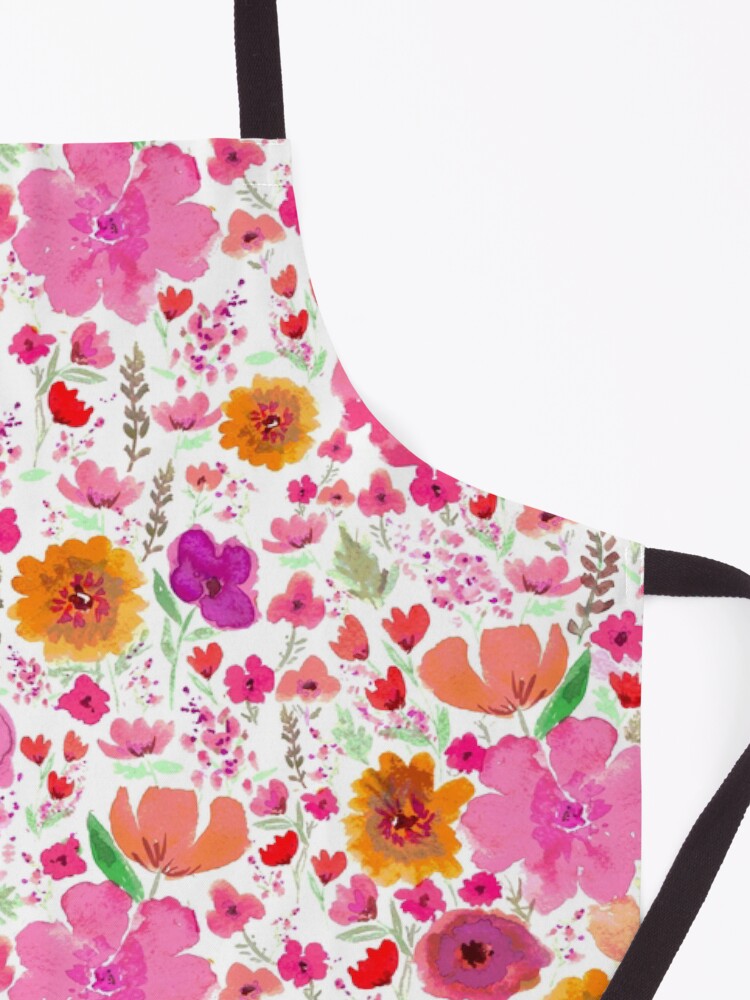 Alternative Ansicht von Frühlings Blumen Muster Schürze