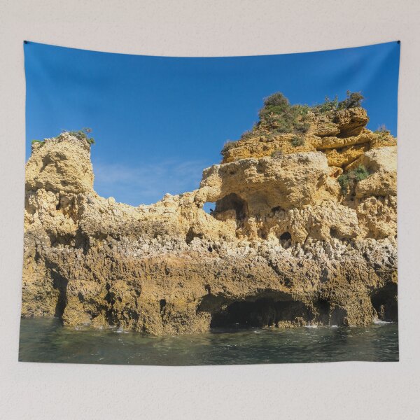 Item preview, Algarve Gold Coast Sail - Boldly Colored Cliffs and Naturally Sculpted Forms in Lagos Portugal designed and sold by Georgia Mizuleva.