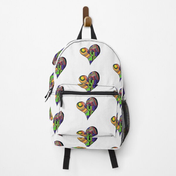 Item preview, African Fabric Heart Collage Art [#12] designed and sold by AfriStyleUK.