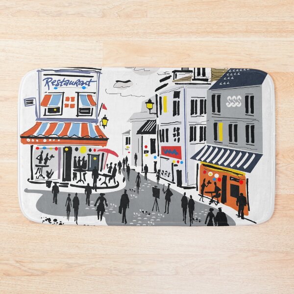 Item preview, Painting of Montmartre, artists quarter, Paris France designed and sold by Al Benge - NZ & Australian Art.