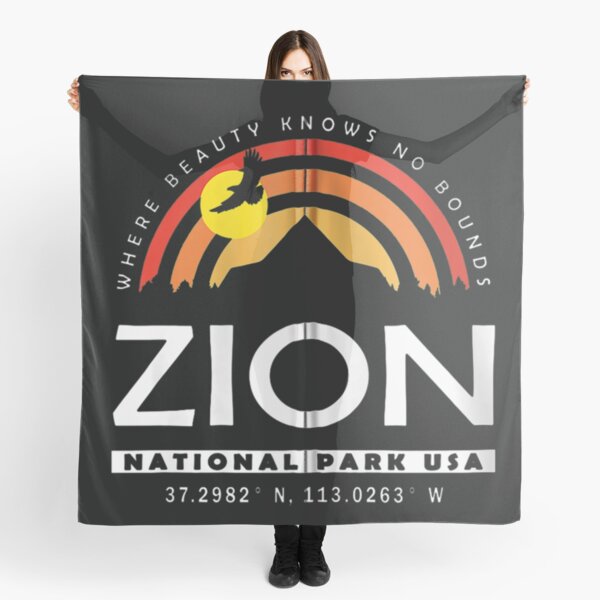 Vista previa del artículo con la obra «Camiseta Retro del Parque Nacional Zion Utah», diseñado y vendido por Clavitaps.