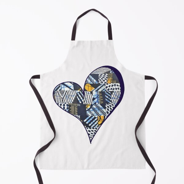 Item preview, African Fabric Heart Collage Art [#21] designed and sold by AfriStyleUK.