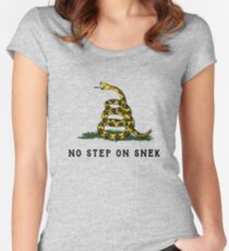 No Step On Snek Snake T-Shirt Women's Fitted Scoop T-Shirt