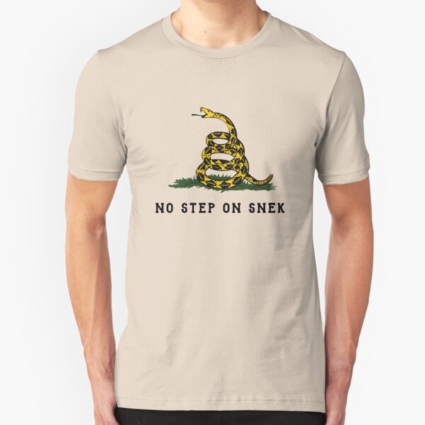 No Step On Snek Snake T-Shirt Slim Fit T-Shirt