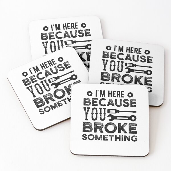 Item preview, You Broke Something Funny Handyman designed and sold by Scratches Tees.