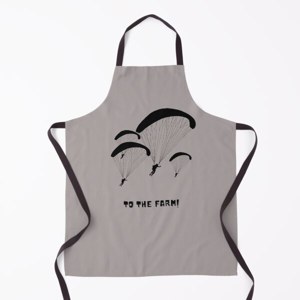 Item preview, To the farm!-design with parachuters-black designed and sold by HobbiesAndFun.