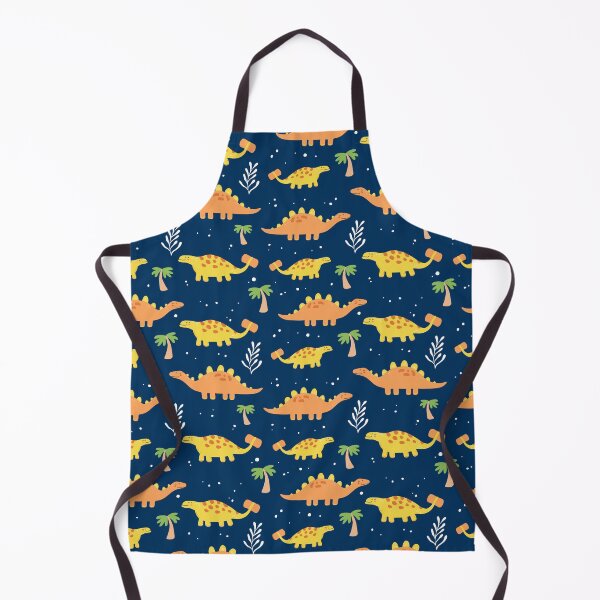 Item preview, Cute Navy and Orange Dinosaur Pattern designed and sold by cgroenewald.