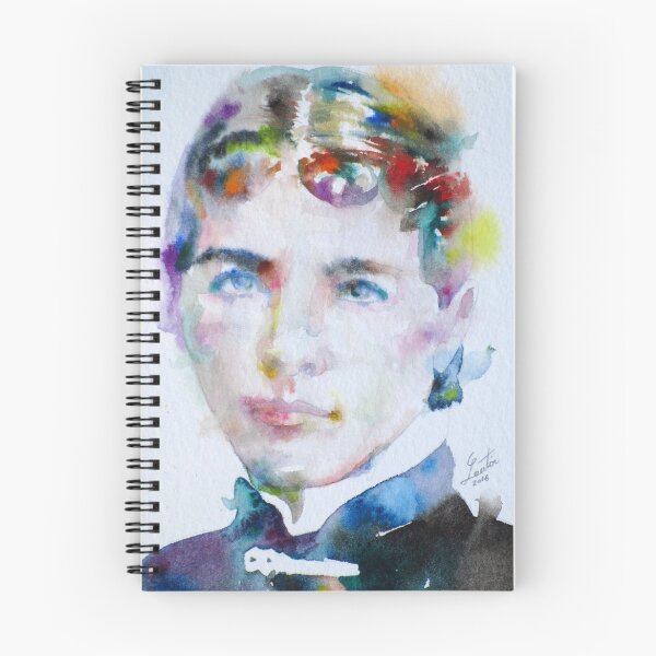 Item preview, LAURA INGALLS WILDER - watercolor portrait designed and sold by lautir.