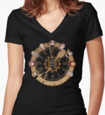 Retro Time Dilemma (US Ver.) Women's Fitted V-Neck T-Shirt